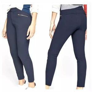 Athleta Pants Womens 16T Blue Ponte Moto 2.0 NWT Stretch RN # 54023
